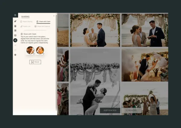 Warum Hochzeits-Kunden die Gesichtserkennung unserer Online Galerie lieben